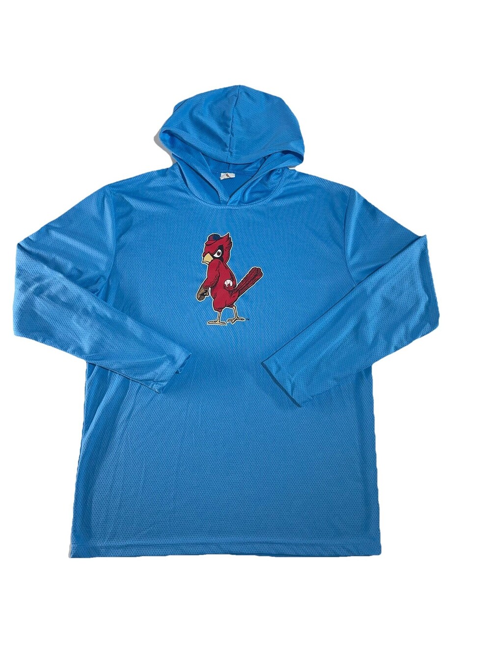 St. Louis Cardinals Pullover Shirt Men XL Blue Long Sleeve Hooded SGA Angry Bird